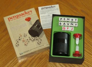 Perquackey - The Different Word Game - Vintage 1970 Lakeside No.  8313