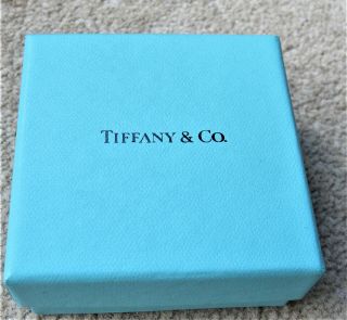 Vintage Tiffany Card Box 77 Mm X 77 Mm X 35 Mm