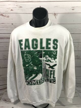 Vintage 1980s Philadelphia Eagles Sweatshirt Size Xxl