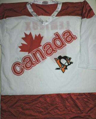 Mario Lemieux 66 Pittsburgh Penguins Team Canada Youth L Jersey 90 