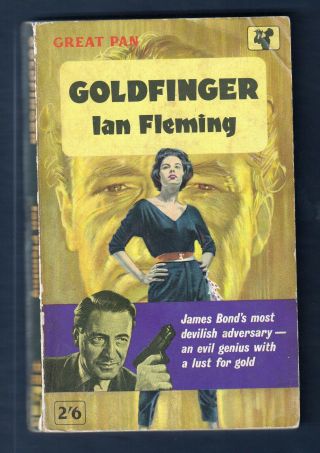 Goldfinger 2nd Ed 1961 Pan Pb Ian Fleming James Bond