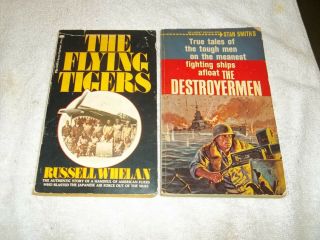 2 World War 2 Two Books The Flying Tigers,  The Destroyermen