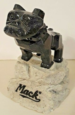 Mack Truck Bulldog Paperweight Display Piece W/ Granite Look
