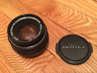 Asahi Smc Pentax - M 50mm 1:2 F/2 4304239 Vintage Camera Lens