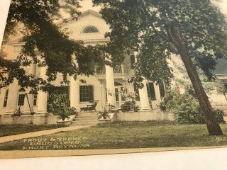 Vintage Hand Colored Postcard front Royal Virginia VA Al Warthen Home 2