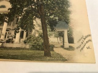 Vintage Hand Colored Postcard front Royal Virginia VA Al Warthen Home 3