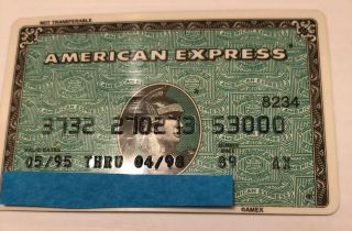 Vintage 1995 American Express Credit Charge Card