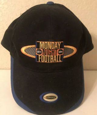 Monday Night Football Mnf - Abc - Baseball Hat Cap Adjustable Embroidered - Vtg