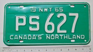 Quality 1965 Northwest Territories Nwt " Ps " Public Service License Plate Ps627