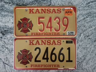 Kansas Firefighter License Plates
