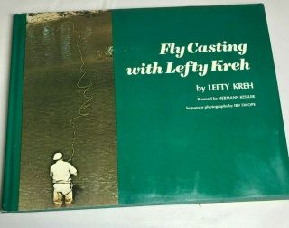Vintage Fly Casting With Lefty Kreh Hc Book Fly Fishing First Edition Vg,