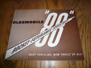 1949 Oldsmobile 88 Sales Brochure - Vintage - Foldout Style