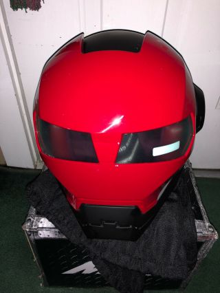 Masei 610 Red Shield Matt Black Atomic - Man Motorcycle Harley Bike Shoei Helmet