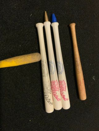 5 Detroit Tigers Baseball Bat Pen 8 " Wood Bat