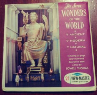 Vintage Viewmaster 3 Reel Packet B901 The Wonders Of The World