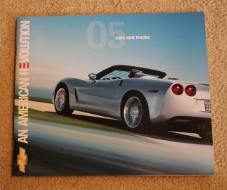 2005 Chevrolet Cars And Trucks Sales Brochure - Includes Ssr And Corvette