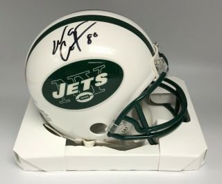 Wayne Chrebet Signed York Jets Mini Helmet Autographed Jsa Witnessed