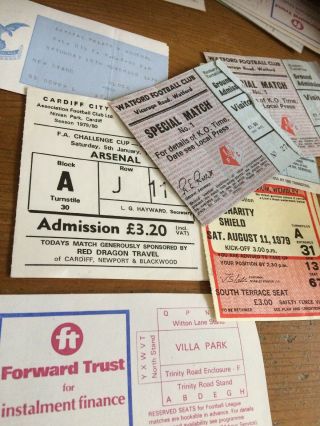 Arsenal Ticket Vintage Stubs Etc