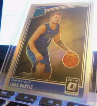 2018/19 Donruss Basketball Luka Doncic Rookie Silver Prizm Refractor