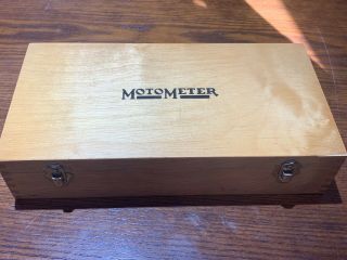 Vintage Motometer Recording Compression Test Wood Case - Germany