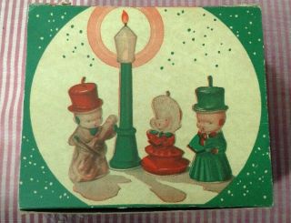 Vintage Tavern Novelty Candles " Christmas Carollers " Code 85449 Box