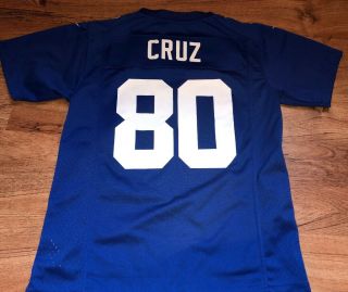 Nike Nfl Victor Cruz 80 York Giants Jersey Youth Medium