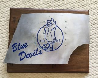 Vintage Aircraft Aluminum Cowling Duke Blue Devils Nose Art Logo Unique Gift