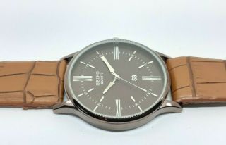 Vintage Seiko Quartz Stainless Steel Brown Plated Japan Movement Watch