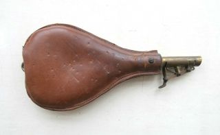 Vintage Shot Flask Powder Percussion Rifle Shotgun Pistol Hammer Gun Musket Colt