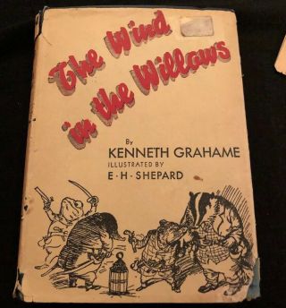 1933 The Wind In The Willows Kenneth Grahame Ernest Shepard Hardcover W/dj