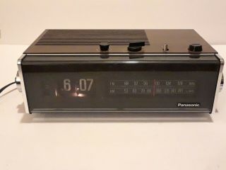 Vintage Panasonic Rc - 6234 Fm/am Flip Radio Alarm Clock For Repair