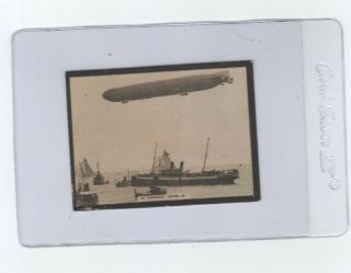 1915 Susini Tobbaco / Vintage Airship Photo Card Zeppelin