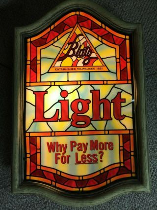 Vintage - Blatz Light Beer Sign - Lights Up