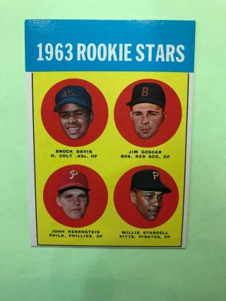 1963 Topps Willie Stargell Rookie Card 553.