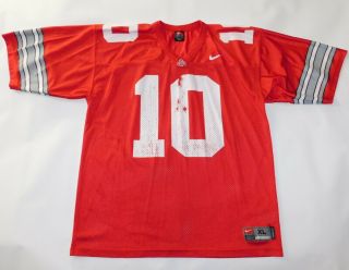 Vintage Authentic 2000s Ohio State Buckeyes Troy Smith 10 Nike Ncaa Jersey Xl