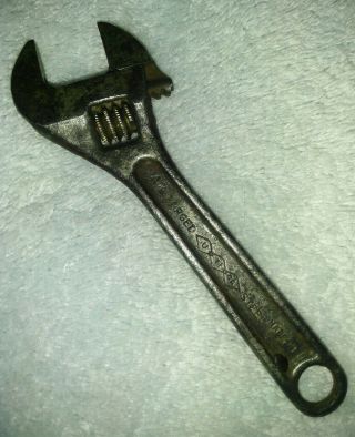 Vintage Utica Ny Tools 90 - 4 - 4 " Adjustable Crescent Wrench Usa