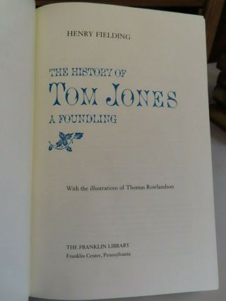 1980 HISTORY OF TOM JONES BY HENRY FIELDING FRANKLIN LIBRARY ED 10 COLOUR PLTS 2