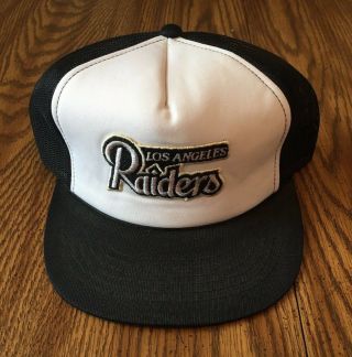 Vintage Los Angeles La Raiders Trucker Snapback Hat Cap Youngan