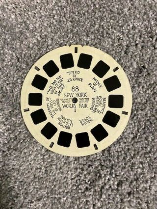 Vintage Viewmaster Reels 88,  89 York Worlds Fair.  Hand - Lettered