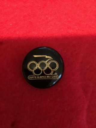 Beijing 2008 Olympics Games Mexico Black Domed Noc Olympic Team Pin