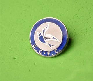 Vintage Cardiff City Football Club Team Pin Badge By Firmin The Bluebirds Fc