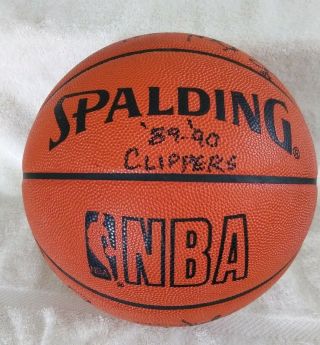 1989 - 90 La Clippers Autograph Team Basketball