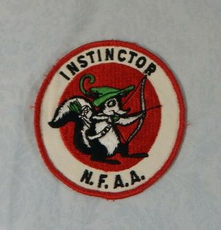 Vintage Nfaa Instinctor Archery Patch