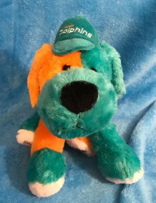 Nfl Miami Dolphins Plush Team Dog Toy Forever Collectibles Baseball Cap