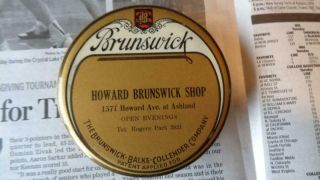 Vintage Brunswick Balke Collender Table Disc ? 3.  5 "
