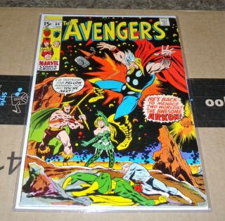 Vintage Marvel 1971 The Avengers 84 Comic Book 5.  0