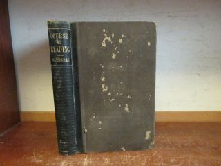 Old Course Of Reading For Common Schools Leather Book 1850 Reader Sentence Words