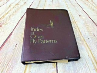 Vtg Index Of Orvis Fly Patterns Fishing Tackle Designs Sporting Fly Fishing Book