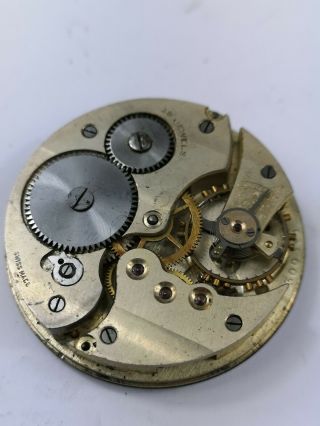 Vintage Swiss 15 Jewel Pocket Watch - For Spares - Good Balance