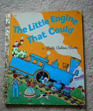 Little Golden Book - The Little Engine That Could - 1954 " E " Printing Good